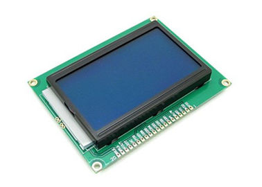 5 โวลต์ 12864 โมดูลจอแสดงผล LCD 128x64 จุดกราฟิกเมทริกซ์ซังหน้าจอ LCD ที่มีแสงไฟสีฟ้า