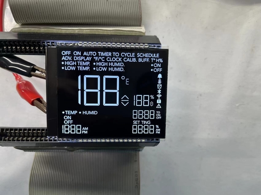 ภาพลบ VA แผ่นจอ LCD สีดําและสีขาว สายส่ง หลัก กราฟฟิก LCD แก้ว