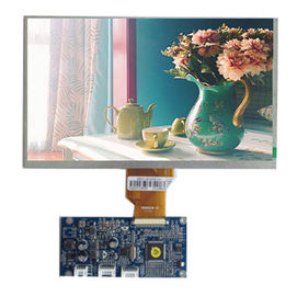 9 นิ้ว Tft 800 * 480 Dot Matrix จอแสดงผล LCD โมดูลแสงไฟ SPI / MCU อินเตอร์เฟซสีใสโดยไม่ต้อง PCB